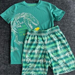 Cat & Jack Boys Dinosaur Pajamas Size Medium